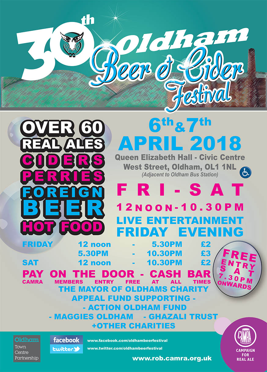 30th Oldham Beer Festival leaflet